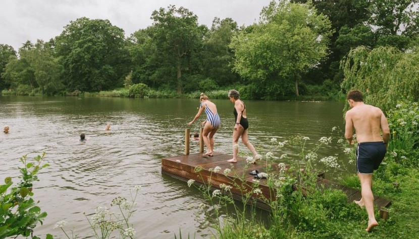 Heckfield Place lake